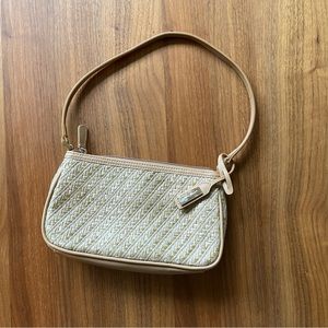 Harrod’s rattan woven handbag